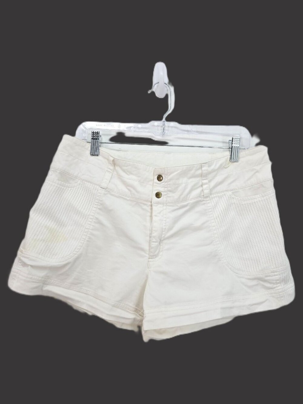 VTG 90s Y2K Women's Nike White horty Shorts Moisture Wicking Size 12 / 14